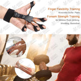Hand Grip Strengthener - Adjustable Finger Exerciser And Finger Stretcher - Grip Strength Trainer For Hand Therapy, Rock Climbing - Relieve Pain For Arthritis, Carpal Tunnel