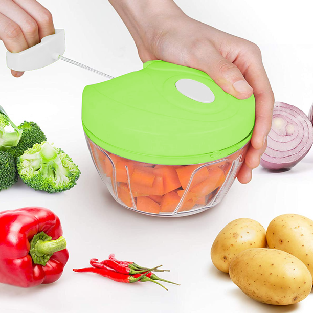 Multi-Function Food Processor - Chopper, Cutter, Grinder, Shredder, Mincer, Mini Garlic Slicer & Slicer For Kitchen (Random Color)