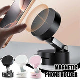 Double-Sided Vacuum Magnetic Phone Holder – Adjustable Foldable Rotating Suction Mount