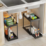 Multi-Functional Kitchen Shelf | Nail-Free Installation | Rust-Proof Carbon Steel Organizer | Waterproof & Strong Load-Bearing | Random Colour