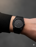 Professional Black Arabic Aura Watch With Eastern Arabic Numerals And Date Elegant Durable Stylish Unique And Modern (Without Box)