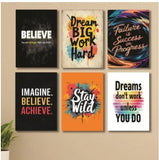Set Of 6 Wooden Wall Art Phototile Frames Premium Decor For Elegant Home Interiors