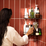 Premium Export Quality Powder Coated Corner Shelf With Seamless Screw Pair (1 Piece)