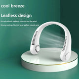 Mini Neck Portable No Bladeless Hanging Neck Rechargeable Air Cooler Mini Summer Sport Fan (Random Colors)