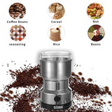 NIMA NM-8300 STAINLESS STEEL ELECTRIC COFFEE GRINDER | MULTI PURPOSE ELECTRIC GRINDER | AUTOMATIC SPICE BEAN GRINDER