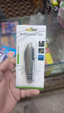 7 In 1 Multifunctional Metal Keychain Stainless Steel Travel Tool With Good Finishing