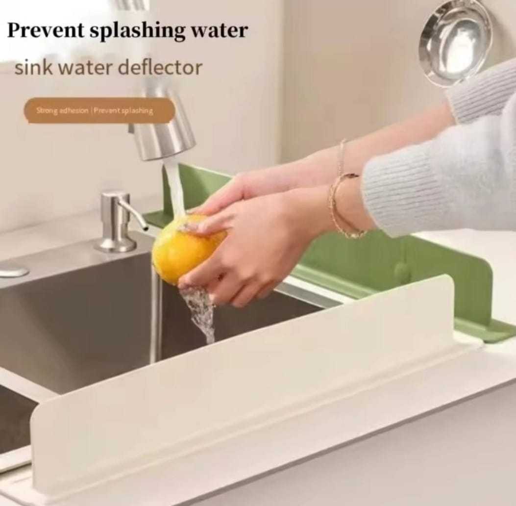 Silicone Sink Splash Guard With Suction Cups (Size 14inch)
