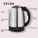 Premium Quality Stainless Steel Electric Kettle (Silver)