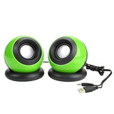 (Pair) IF-10 USB 2.0 Mini USB Speaker for Laptop and Desktop (random color)