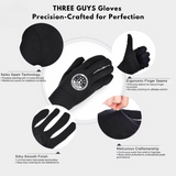 THREE GUYS High-Elasticity Multi-Purpose Gloves – Perfect For Mechanical Work, Car Detailing, Bike Riding, And More