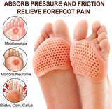 Silicone Gel Half Toe Heel Sleeve | Forefoot Insole Shoes Pain Relief Pads For Men And Women