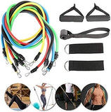 High Quality Portable Resistance Bands With Handles, Resistance Tubes & Workout Bands Exercise Band Elastic Pull Rope 11 Pcs Set