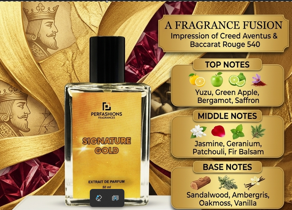 Signature Gold – Woody Amber Extrait De Parfum For Men | 50ml With Premium Box & Carry Bag