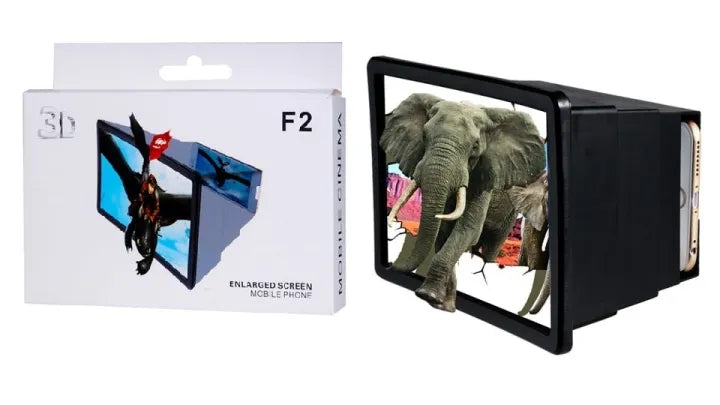 F2 Portable 3D Magnifier Screen Enlarger / Magnifying Glass Zoom Video Screen HD All Mobile Phone Random Color