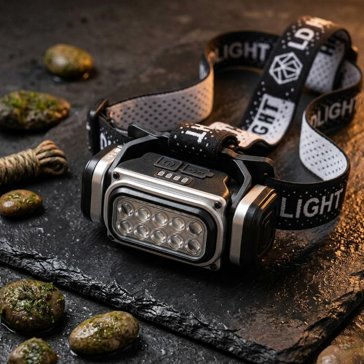 HX-T90 Ultra Bright Rechargeable LED Headlight – Multi-Mode Waterproof Headlamp With Magnetic Function & Type-C Fast Charging