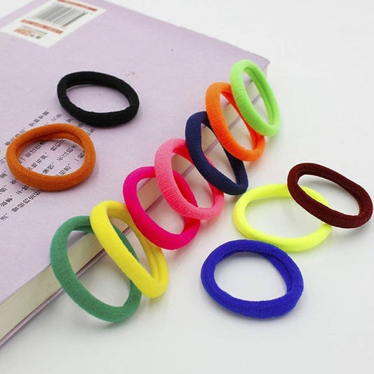Pack Of 14Pcs Multicolor Hair Ponies For Girls | Soft And Stretchable Hair Bands | Stylish Elastic Hair Ties For Daily Wear And Fashion Hairstyles