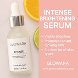 Glowara Intense Brightening Serum – With Alpha Arbutin, Ferulic Acid & Vitamin C For Radiant, Even-Toned & Youthful Skin