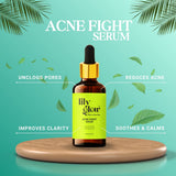 Lily Glow Acne Fight Serum – For Oily & Dry Skin, Acne Marks, Pimples & Face Whitening (30ml)