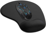 Premium Ergonomic Gaming Mouse Pad With Wrist Support – Non-Slip Base & Comfortable Memory Foam Design (Random Color)