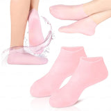 Silicone Moisturizing Heel Socks – Reusable Cracked Heel Care Socks