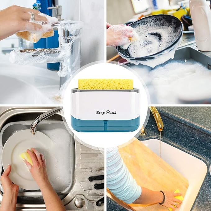 Royal 2-In-1 Soap Pump Dispenser With Sponge