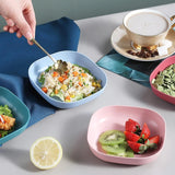 Pack Of 2 |10pcs Multi-Function Spit Bone Plate Set + 2 In 1 Dumpling Maker | Best Samosa Maker & Household Food Grade Plastic Elliptical Plate For Kitchen (Random Color)