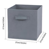 Foldable Canvas Storage Box (Random Color)