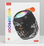 KBroad Waterproof Portable Bluetooth Speaker With RGB LED Lights – IPX6 Bass Boost Speaker For Outdoor, Party & Beach Use