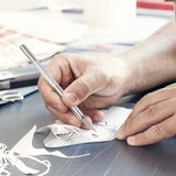 Pen Knife | Detail Precision Cutting Tool | Paper, Model Making, Etching, Carving Cutter With 6 Blades + 1 Handle
