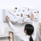 Ac Protective Dust Cover Cute Cartoon Printing Dust Cover for air condition (Random design & Color)1 ton