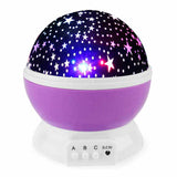 360° Rotating Star Master Projection Lamp | USB/Battery Operated | LED Moon & Starry Sky Night Light (Random Colour)