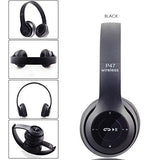 P47 Wireless High Quality Bluetooth Foldable Headset With Microphone FOR All Cell Phones And Laptop Used