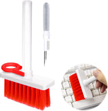 Soft Brush 5 In 1 Multi-Function Cleaning Tools Kit For Keyboard Earphone Cleaner Soft High-Density Brush Set (Random Color)