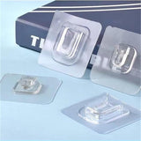 (Pack Of 10 Pair) Double Sided Self Adhesive Wall Hooks