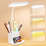 LED Learning Dormitory Bedroom Bedside Reading Night Light Table Lamp (Qp-2209-B)