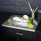 Stainless Steel Cutting Board! 🔪✨ Durable, hygienic, and easy to clean—perfect for all your chopping needs. A must-have for any chef! - Size: 41x33Cm