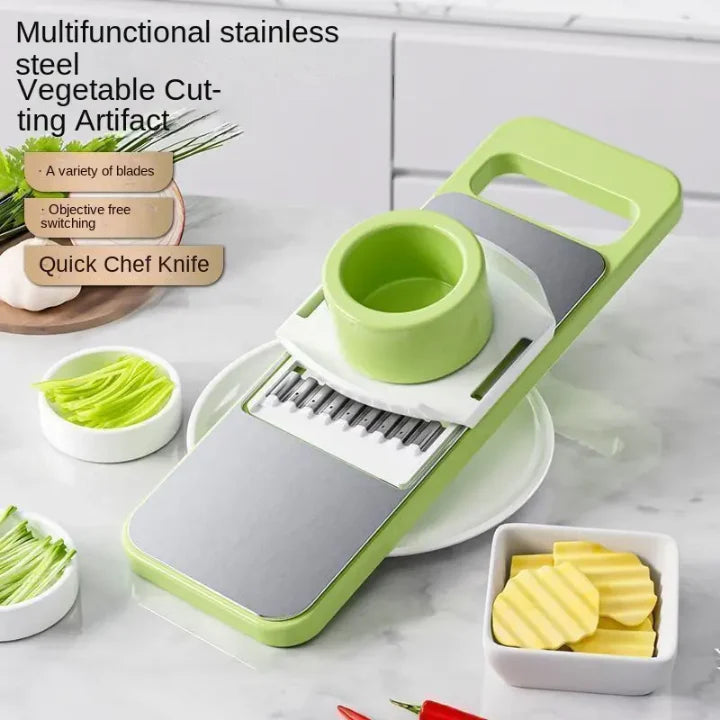 Manual Food Grater, 5 In 1 Grater And Slicer With Stainless Steel Blade, Multi-Functional Vegetable Fruit Slicer For Kitchen