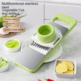 Manual Food Grater, 5 In 1 Grater And Slicer With Stainless Steel Blade, Multi-Functional Vegetable Fruit Slicer For Kitchen