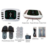 Electronic Pulse Massager Therapy Machine – Full Body Pain Relief Device With LCD Display, Electrode Pads, Massage Slippers & Multiple Modes – Nerve, Muscle & Acupressure Stimulator Kit