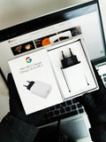 Google Original 30W USB-C PD Fast Charger With USB-C To USB-C Cable For Pixel 6, 6 Pro, 7, 7 Pro, 8, 8 Pro, Pixel Fold & USB-C Devices
