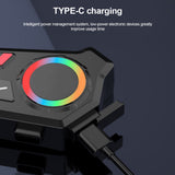 Helmet Wireless Earphone K06A – Bluetooth Helmet Intercom Headset With RGB Control Knob & Noise Reduction