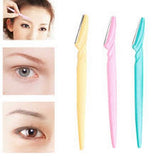 Tinker Eyebrow And Face Razor Set – Pack Of 3 Plastic Razors For Precise And Gentle Hair Removal(Random Color)