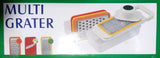 5-In-1 Multi Grater & Mandoline Slicer With Storage Box – Stainless Steel Blades Vegetable & Fruit Cutter