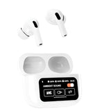 A9 Pro 2 Wireless Earbuds – Bluetooth With ANC+ENC, 4 Pcs Ear Tips, White