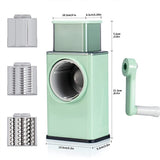 4 In 1 Multi-Function Vegetable Cutter & Slicer With Stainless Steel Blades – Manual Vegetable Chopper