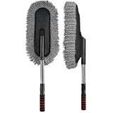Car Wash Cleaning Brush Duster Dust Wax Mop Microfiber Telescoping Tool For Vehicle Exterior And Interior Cleaning