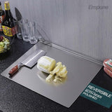 Stainless Steel Cutting Board! 🔪✨ Durable, hygienic, and easy to clean—perfect for all your chopping needs. A must-have for any chef! - Size: 41x33Cm