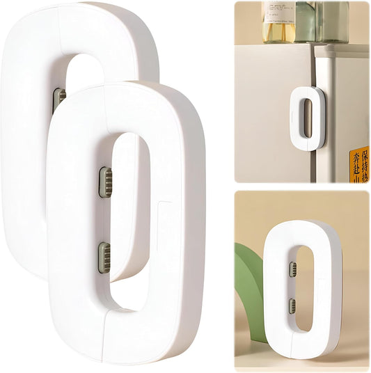 Child Safety Refrigerator Lock, Refrigerator Door Lock, Self Adhesive Freezer Door, Refrigerator Door, Double Safety Button, Home Safe Design, Child Proof Refrigerator Door Lock Multi Color ( Random Color )