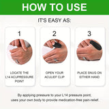 Sugar Control LI4 Acupressure Point Clip Wearable – Headache Relief, Supporting Acupressure Relaxation, Stress Relief, Tension Relief And Hand Clip Migraine Pressure Point Clip
