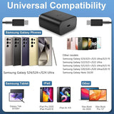Samsung 45W PD Super Fast charger adapter type C port A+ Quality - Travel Adapter (Black)